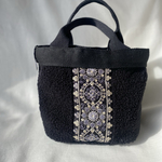 ⭐︎新作⭐︎ インド刺繍リボン✖️シープボアの冬のトートバッグ