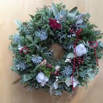 赤い実のクリスマスリース♡