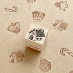 受注販売◯ミニヘクセンハウスのはんこ　お菓子の家［20×20mm］