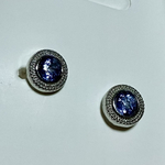 タンザナイト　シンプルピアス　S925