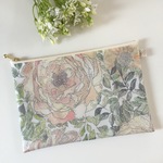 リバティ・ビニコ・フラットポーチ・ローズザンジー・少し大きめ