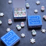 雪だるまマカロンセット　ミニチュア