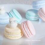 （受注製作）ねこさんとマカロン