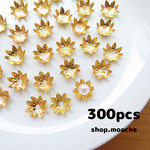 【パーツ】約300個入り・ビーズキャップ・花芯・花座・つまみ細工にオススメ
