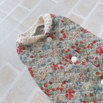 犬服S フルーツカシェ 杢キルト  バックオープン(背中開き)✨送料無料✨