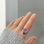Heart  ring  purple