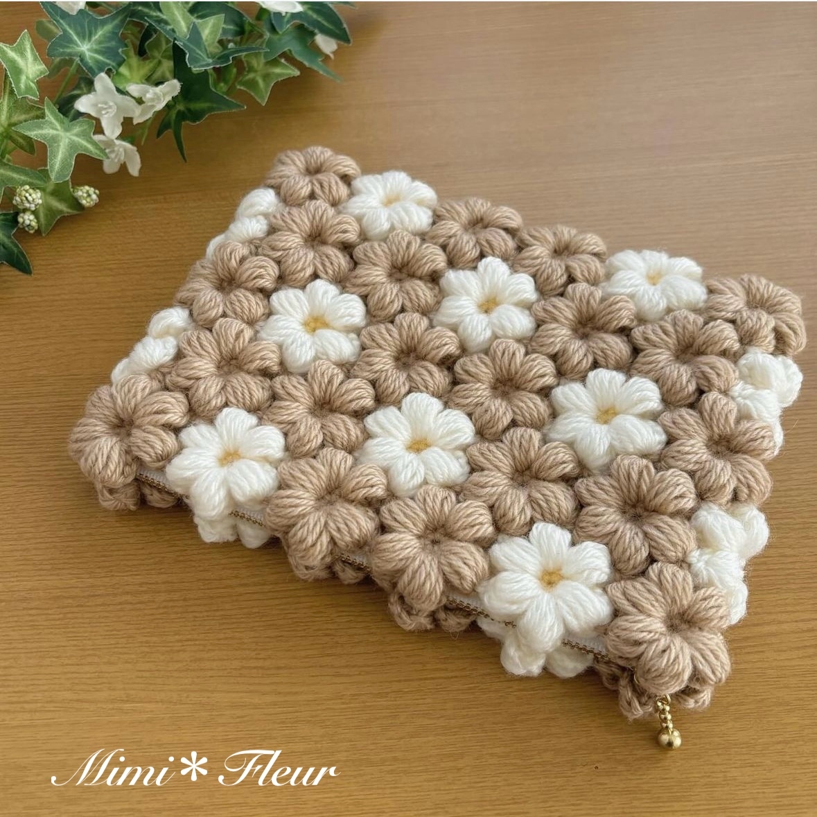 モリーの花 ＊ ブランケット ひざ掛け マルチマット ピンク パープル