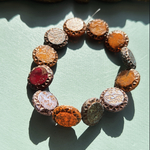 バラ【12コセット】JIRI＊IVANA#czechbeads#チェコビーズ　sun wheel 15㍉mixassort copper