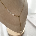 【新作】 pearl stone necklace