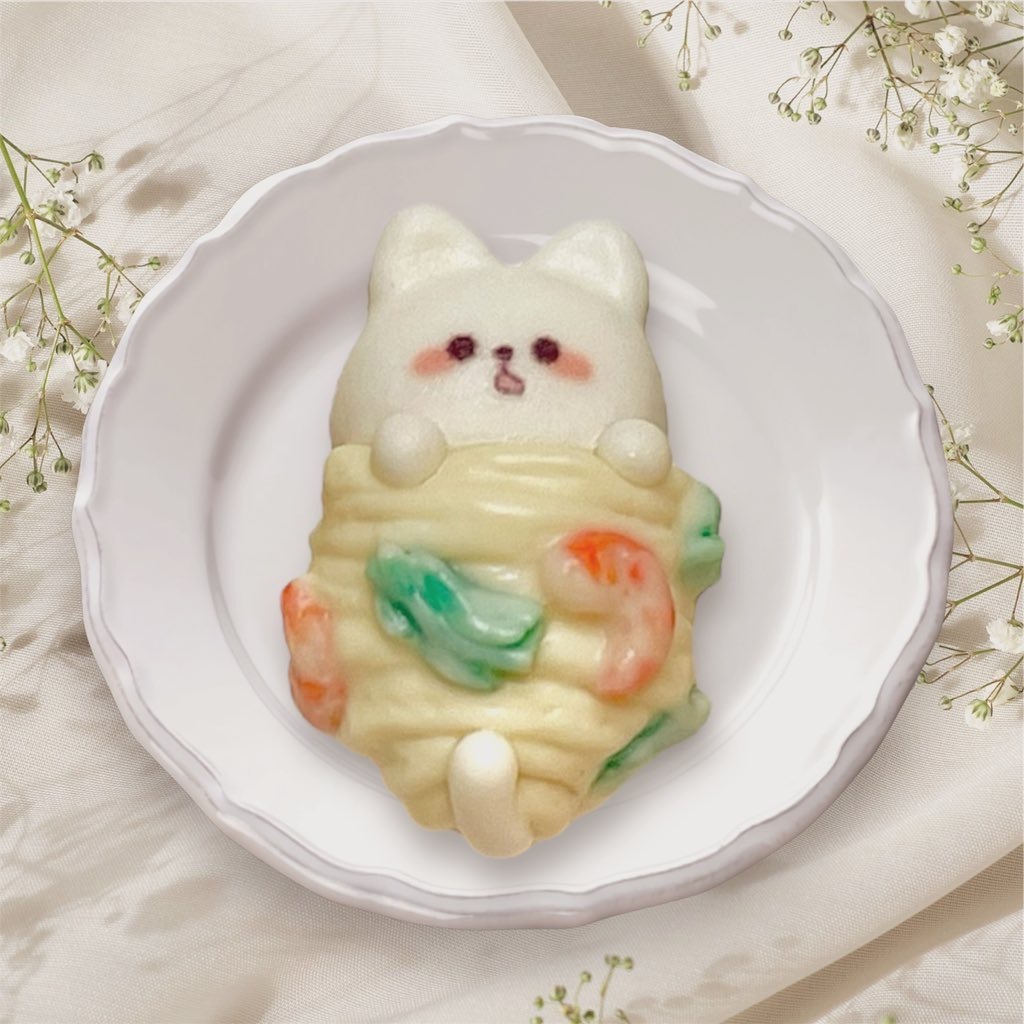 ☆ケーキとカップが可愛い猫ちゃんピアス☆ ☆カップケーキが可愛いlovely猫ちゃんピアス☆