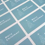 シンプル・きれいな「クリスマスシール」24片
