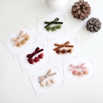Velvet Ribbon × Heart Hair clip♡♡♡
