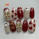 ネイルチップ　ネイル　NEONAIL クリスマスネイル　