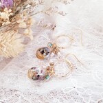 リング ドロップ チャーム ピアス  イヤリング