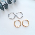 ステンレスフープピアス/シルバー/ピアス/アレルギー対応/アクセサリー