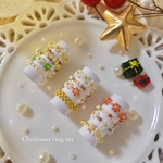 ビーズリングセット　Christmas set🪄🕯️🎄