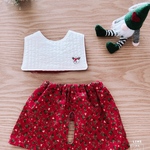 訳あり特別価格💕🎄　　Xmasバージョン　ヌビキルト(イブル)のダウンジャケット(スタイ式)＆スカート🎁のセット　