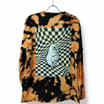 SSD　catタイダイブリーチ染め　longsleeveTshirt