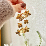 イヤリング ピアス フラワーアクセサリー フラワーピアス  前撮り 大ぶりピアス  ブライダルイヤリング 大ぶりイヤリング 大ぶりピアス ウェディング ブライダルアクセサリー #38