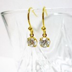 再販キュービックジルコニアのシンプルイヤリング＆ピアス