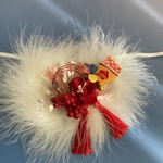 新春🎍チョーカー(ピンク扇✖️羽子板付き)