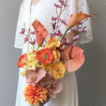 🍀オーダーブーケM受付ページ💐ブートニア付き✨ウェディングブーケ　アーティフィシャルフラワー　アーティフィシャルフラワーブーケ　ブライダルブーケ　前撮り　リゾートブーケ　トロピカルブーケ　