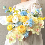 🍀オーダーブーケL受付ページ💐ブートニア付き✨ウェディングブーケ　アーティフィシャルフラワー　アーティフィシャルフラワーブーケ　ブライダルブーケ　前撮り　