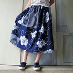浴衣リメイク*ギャザースカート*花華