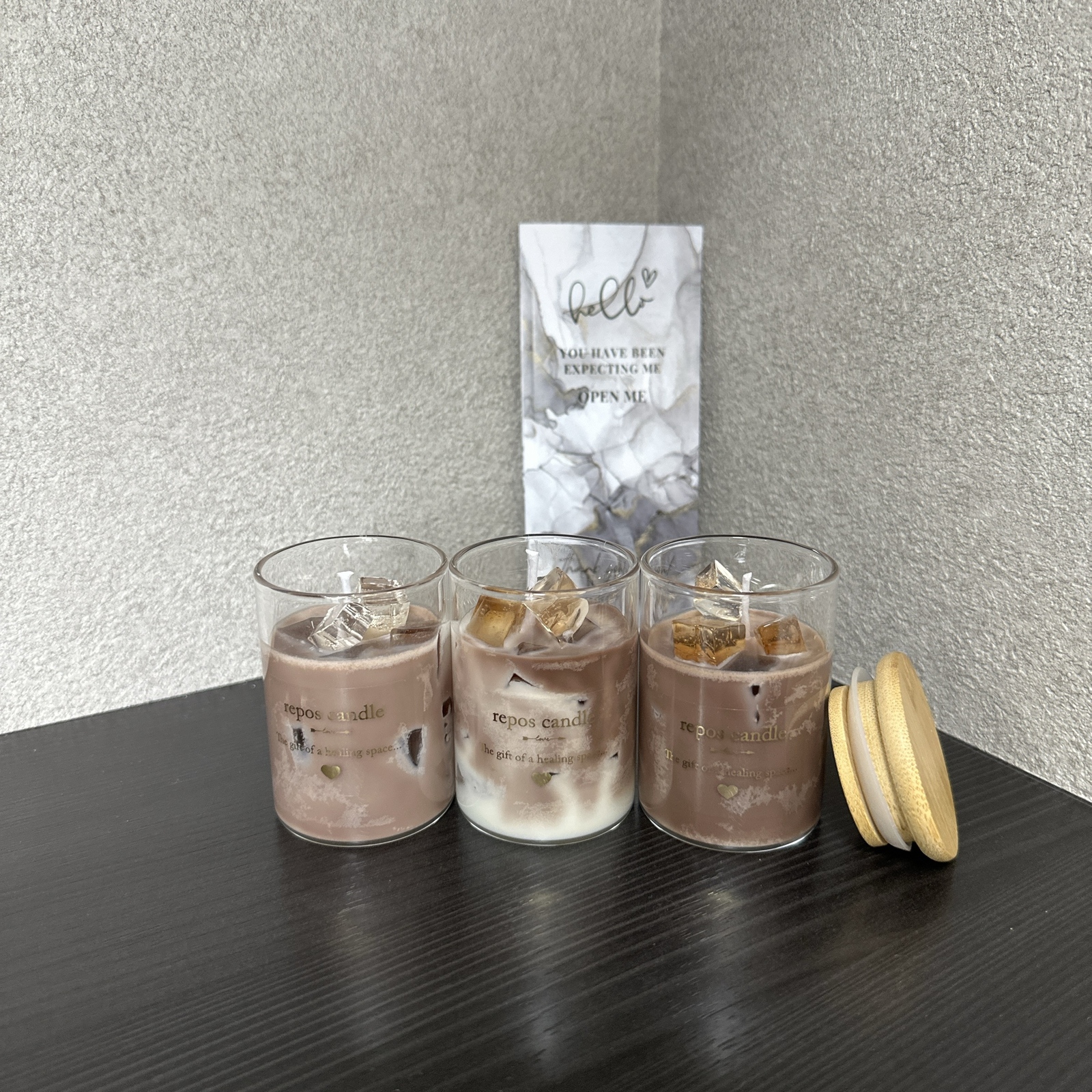 100%ソイワックス焚き火アロマキャンドル カフェラテ