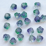 チェコビーズ　20個 ミニベルフラワー 約6×4mm