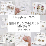 MIXｻｲｽﾞ(樹脂イヤリング) ビジュー&パール　アクセサリー　福袋2023 HappyBag　ハッピーバッグ
