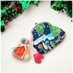 大人かわいい　がま口ポーチ　Christmas🌲