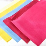 【22】正絹 羽二重《5色セット》35×10cm 胴裏地 はぎれ