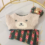 《完成品販売》クリスマスクリップ＆くまニット＆ズボンbag3点セット ちびぬいサイズ