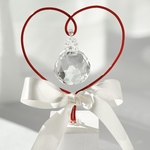 【動画あり】❤️ハートからの贈り物　優しさあふれる　キラキラサンキャッチャー　幸せを呼ぶインテリア　冬のインテリア　プレゼント