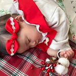 クリスマススタイセット フリルスタイ＆ベビーヘアバンドセット クリスマスコーデ