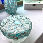 海を感じる宝石箱 シーグラス 小物入れ アクセサリーケース