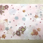 花を散りばめたデザインペーパー