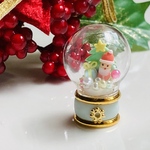 【11/28までの販売】ミニチュア　クリスマス　スノードーム　サンタとプレゼント