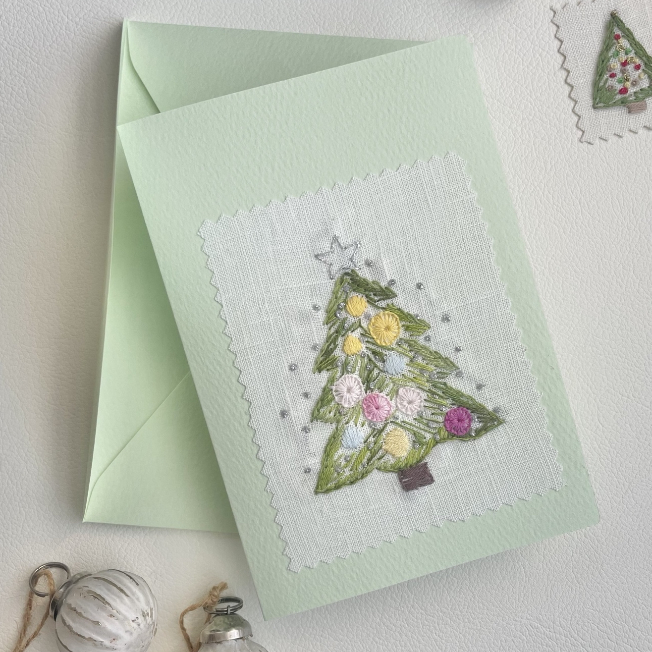 ケイフファセット柄のポーチ ○パッチワーク・キルティング