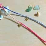 アンクレット★ミサンガblue