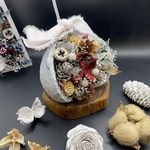 幸せを呼ぶブッダナッツ　ホワイトペイント＆木の実 ＃4