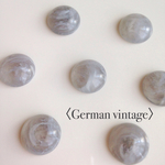 〈German vintage〉マーブルグレー×ホワイト アクリル カボション （8個 ）