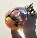 【sale】雲レジン☆公園☆月☆黄昏時☆秋☆空たまご12☆オススメ紐ペンダン