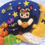 ハロウィンリース　ハロウィンナイトお月さま