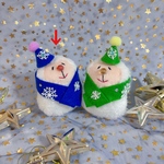 雪だるモン　トイモンキー　雪だるまのぬいぐるみ
