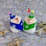 雪だるモン　トイモンキー　雪だるまのぬいぐるみ