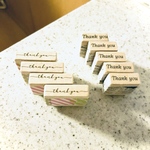 消しゴムはんこ＊Thank♥you
