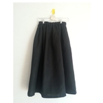 スタンダードリネン(black)ギャザースカート