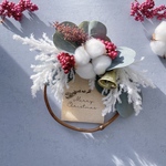 【eucalyptus cotton bell christmas wreath】クリスマス ユーカリ コットン ベル リース